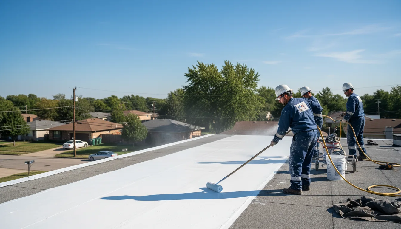 Commercial roof coating in Melfa, VA near me